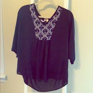 Navy blouse